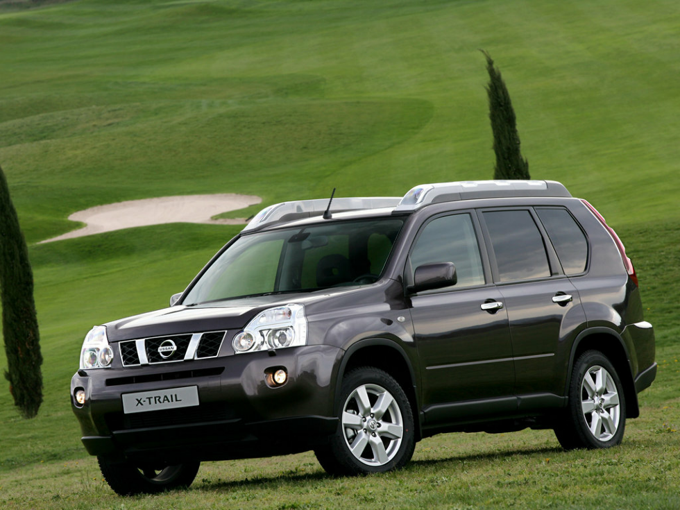 Коврики текстильные "Стандарт" для Nissan X-Trail II (suv / T31) 2007 - 2011, черные, 5шт.