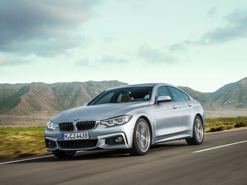 Коврики ЭВА "EVA ромб" для BMW 4-Series I (седан / F36 / 2WD) 2014 - 2020, черные, 4шт.