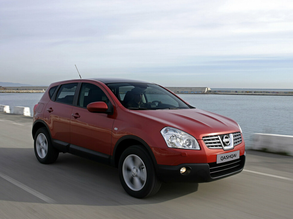 Коврики ЭВА "EVA ромб" для Nissan Qashqai I (suv / J10) 2006 - 2010, серые, 5шт.