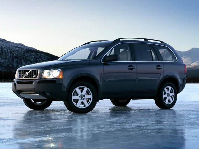 Коврики ЭВА "EVA ромб" для Volvo XC90 I (suv / C) 2006 - 2014, черные, 4шт.